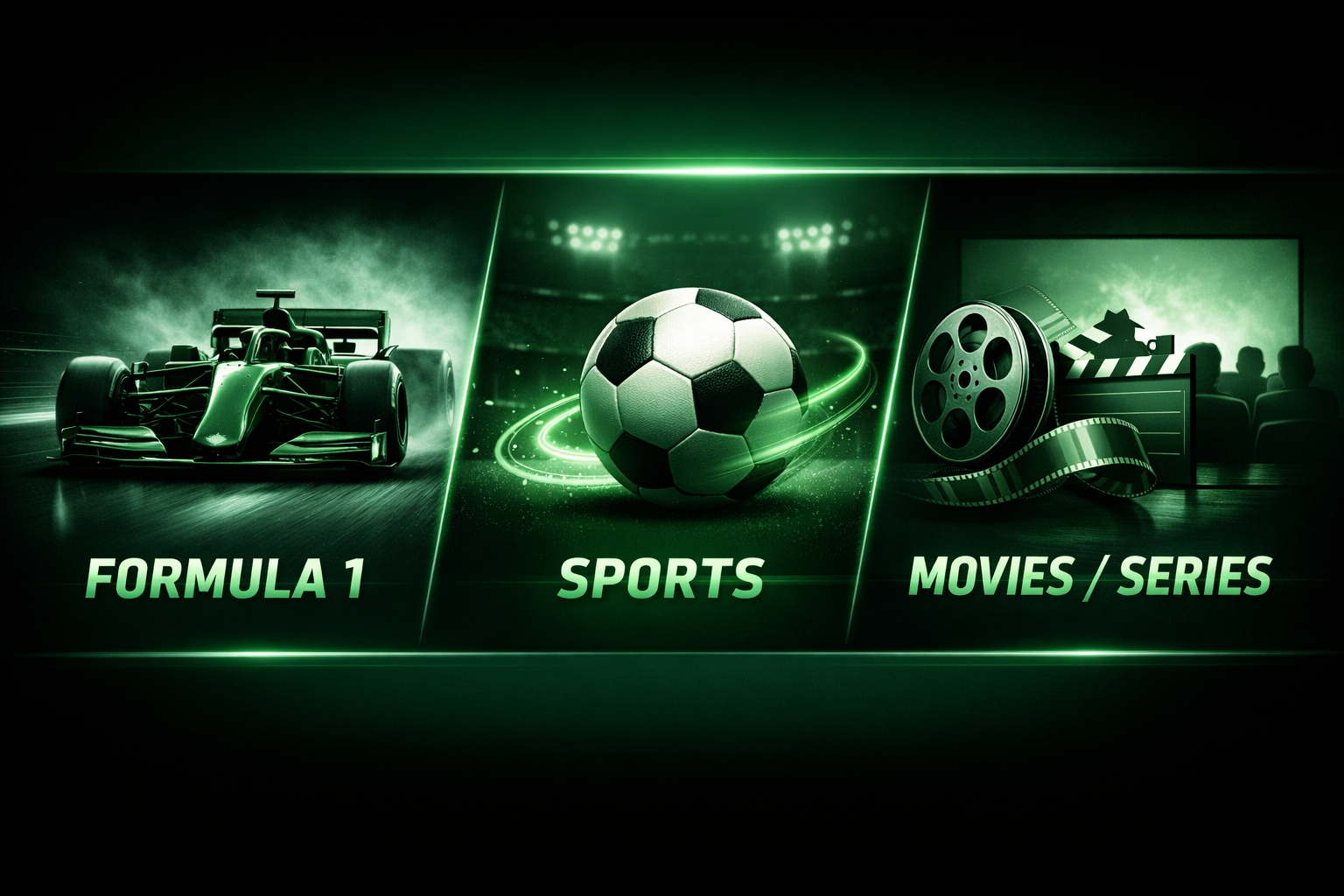 IPTV UK channels — Formula 1, Premier League sports, movies and TV series streaming